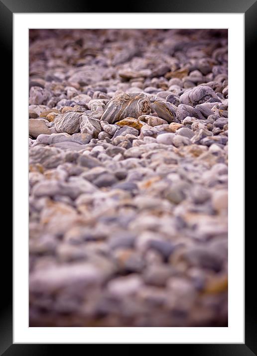 Pebbles on the beach Framed Mounted Print by Ben Gregg-Waller