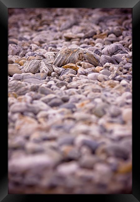 Pebbles on the beach Framed Print by Ben Gregg-Waller