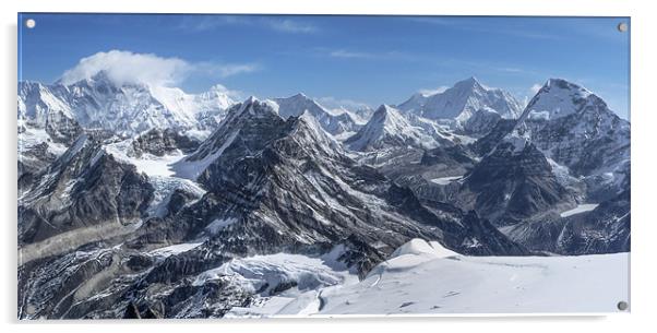 Himalayas from Mera Peak Acrylic by World Images