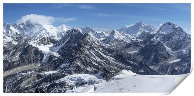 Himalayas from Mera Peak Print by World Images