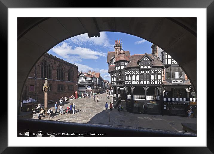 The Rows in Chester Framed Mounted Print by stefano baldini