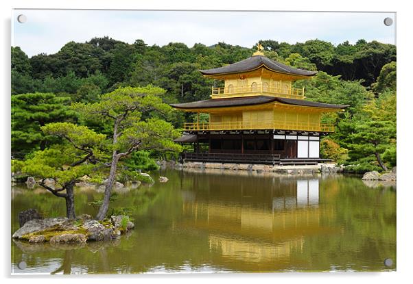THE GOLDEN PAVILION JAPAN Acrylic by Trevor Stevens