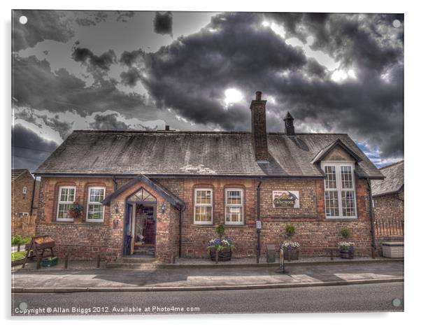 The Old School Rufforth Acrylic by Allan Briggs