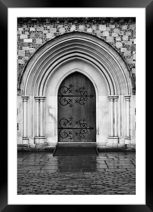 The Great Hall Door Framed Mounted Print by Donna Collett