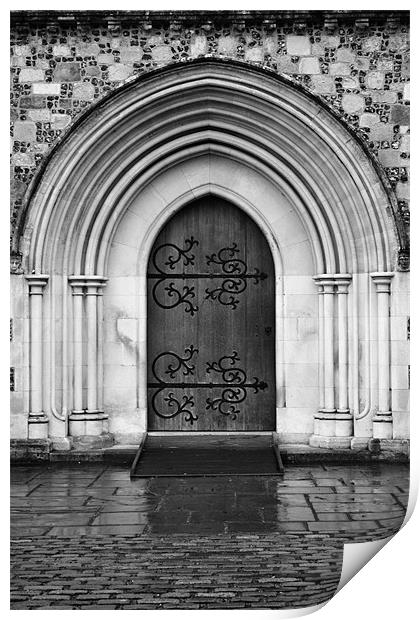 The Great Hall Door Print by Donna Collett