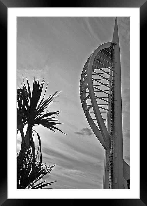 Spinnaker Tower Framed Mounted Print by Donna Collett