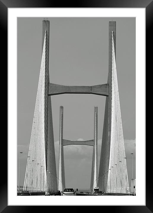 Second Severn Bridge Framed Mounted Print by Donna Collett