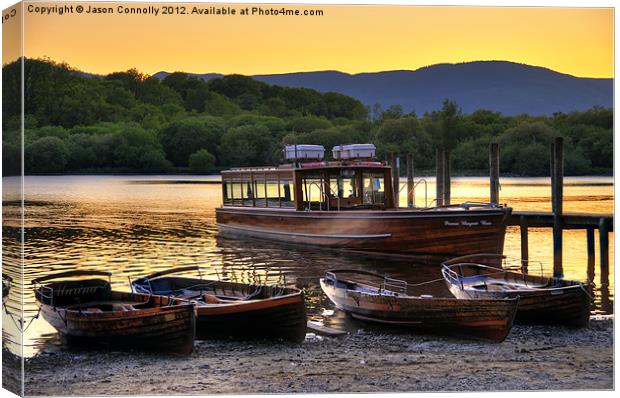 Derwentwater Sunset Canvas Print by Jason Connolly