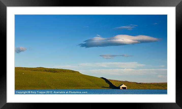 Cloud over Cregennen boat house Framed Mounted Print by Rory Trappe