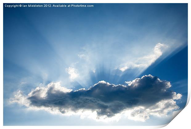 Ray of light Print by Ian Middleton