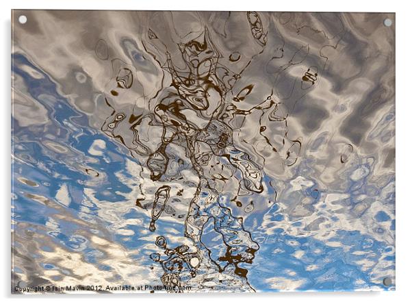Psychedelic Water Acrylic by Iain Mavin