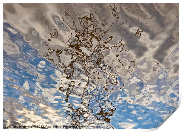 Psychedelic Water Print by Iain Mavin