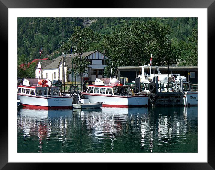 Emerald Bay in Waterton Framed Mounted Print by Ron Hartley