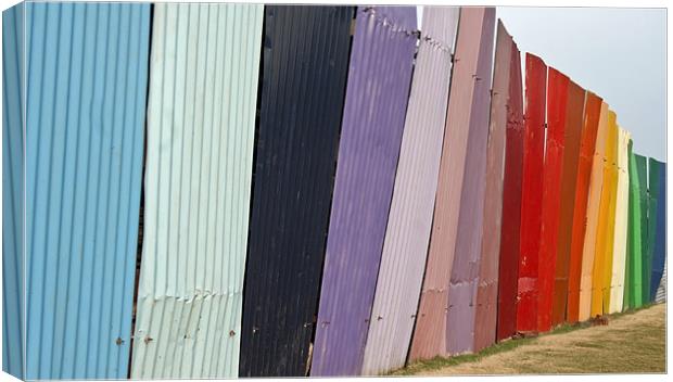 Coloured Corrugated Sheets only in india Canvas Print by Arfabita  