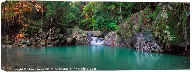 Cougals' Cascade Canvas Print by Mark Lucey