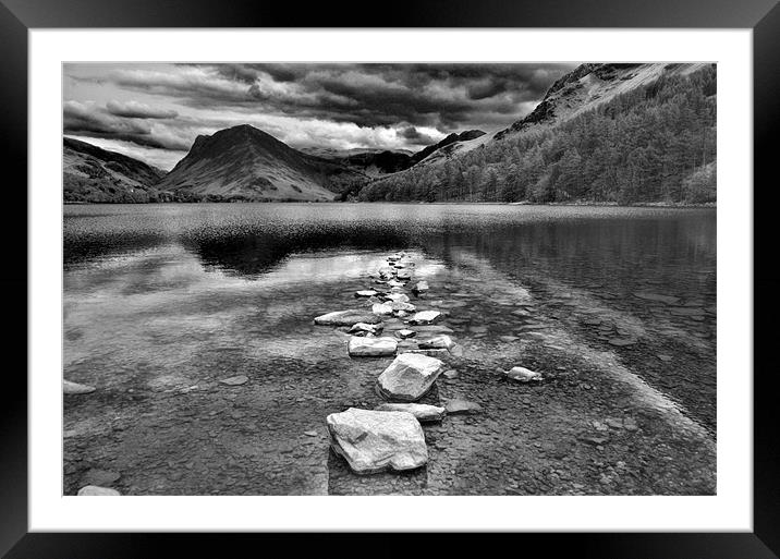 BUTTERMERE LAKE DISTRICT Framed Mounted Print by Angel wheller