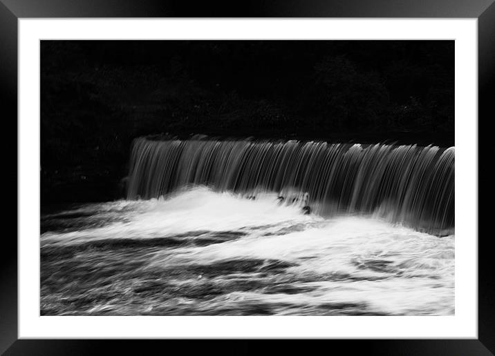 Waterfall Framed Mounted Print by Loren Robbins