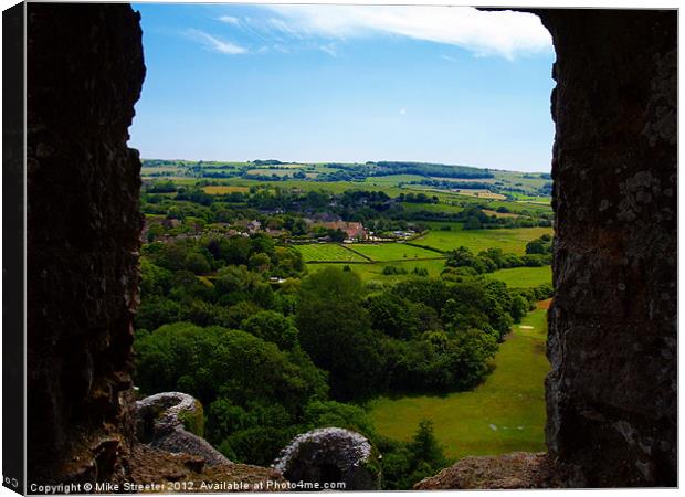 Looking Across Purbeck Canvas Print by Mike Streeter