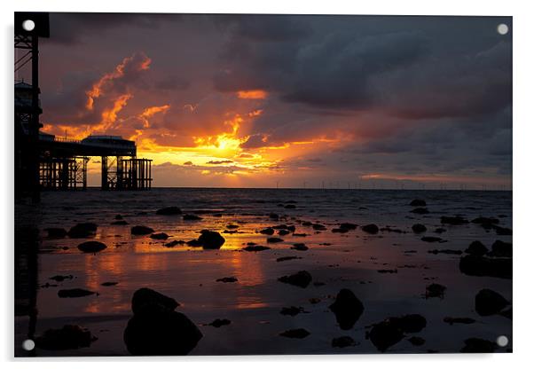 Llandudno Sunrise Acrylic by Gail Johnson
