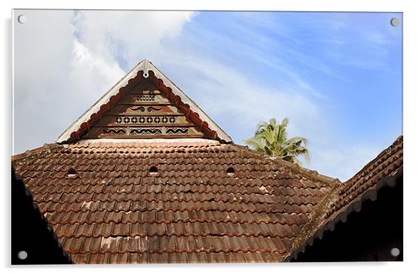Kerala Architecture internal Courtyard Acrylic by Arfabita  