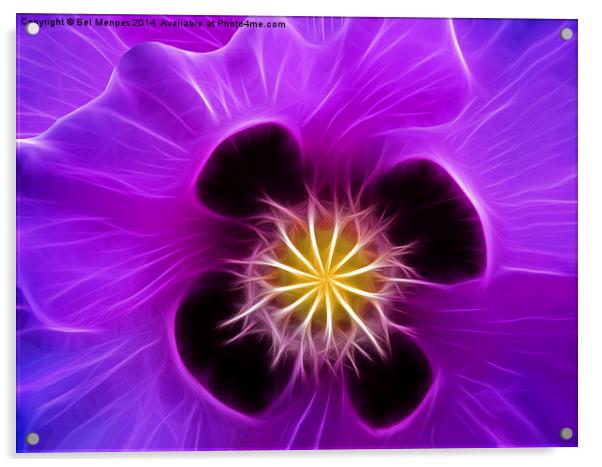 Poppy in Lilac Acrylic by Bel Menpes
