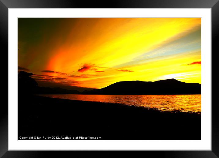 Bright Sky Framed Mounted Print by Ian Purdy