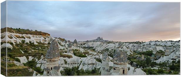 Dawn over Cappadocia Canvas Print by Arfabita  