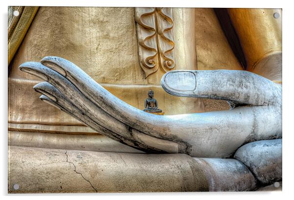 Hand of Buddha Acrylic by Adrian Evans