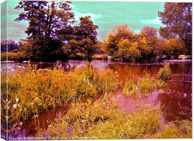 Summer river Canvas Print by Mike Streeter