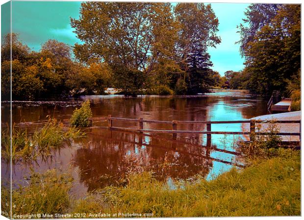Summer river 2 Canvas Print by Mike Streeter