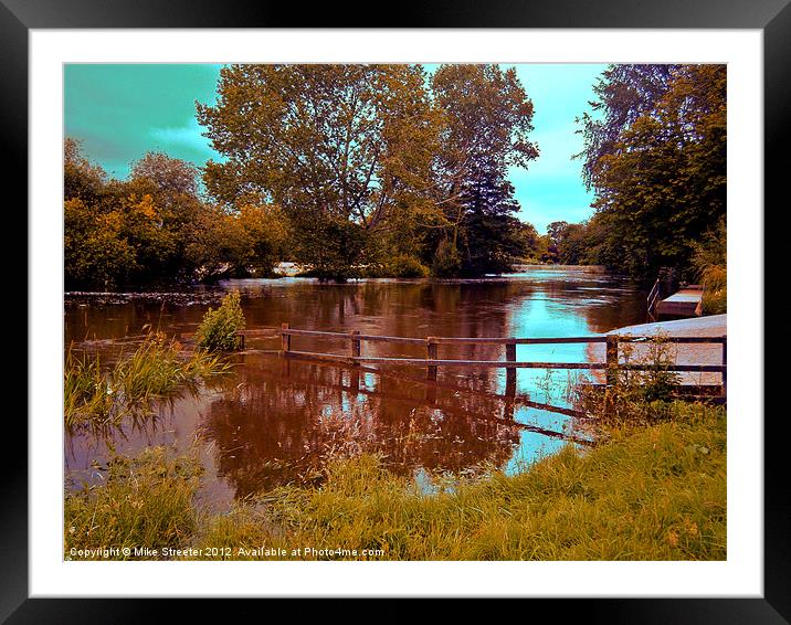 Summer river 2 Framed Mounted Print by Mike Streeter