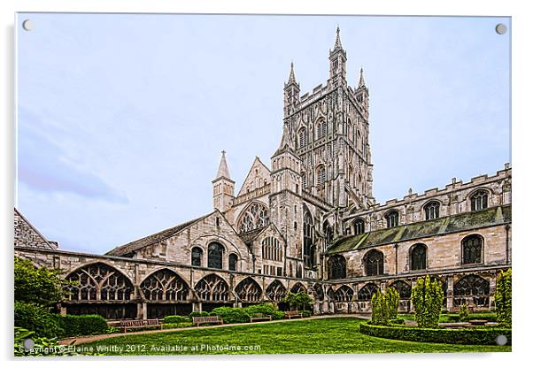 Gloucestershire, Cathedral Acrylic by Elaine Whitby