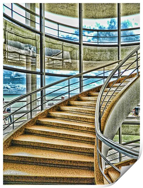 Going Up? Print by Sharon Lisa Clarke