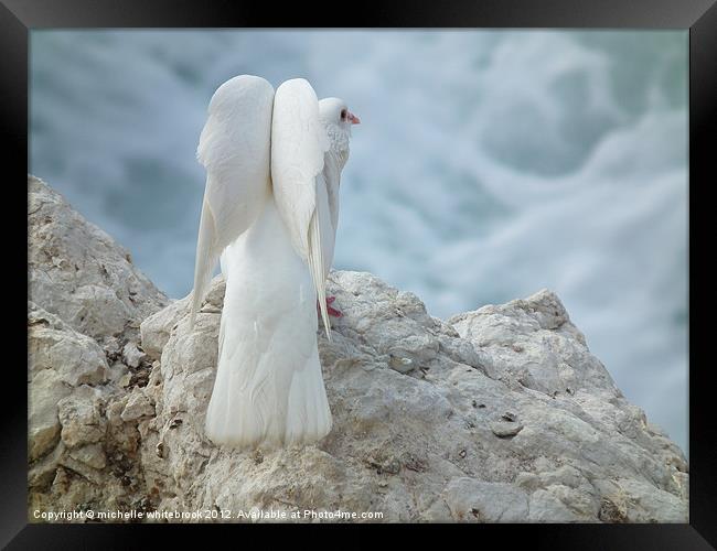 Angel Framed Print by michelle whitebrook