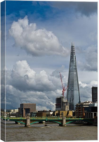 Portrait of the Shard Canvas Print by Gary Eason