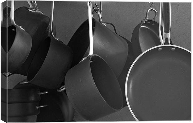 Pots and Pans Canvas Print by Panas Wiwatpanachat