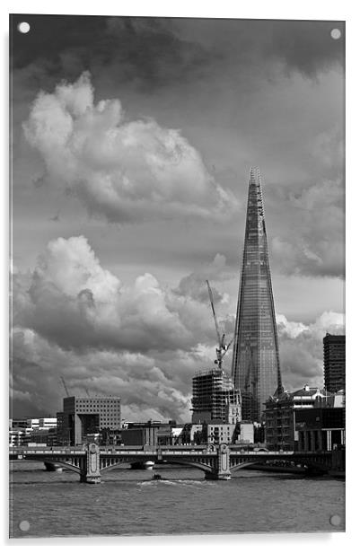 Portrait of the Shard Acrylic by Gary Eason