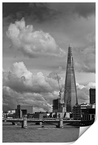 Portrait of the Shard Print by Gary Eason
