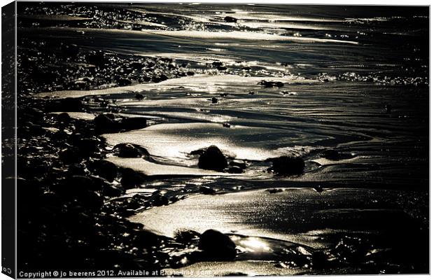 tidal movement Canvas Print by Jo Beerens
