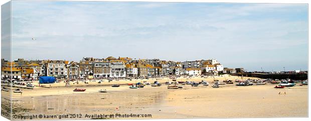 St Ives Cornwall Canvas Print by karen grist
