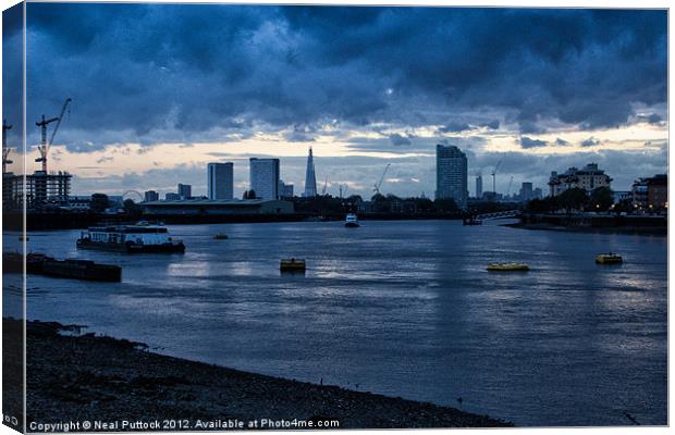 The Thames at Greenwich Canvas Print by Neal P