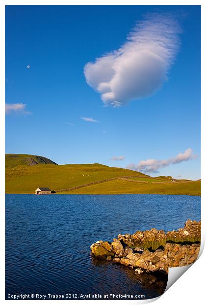 Cregennen cloud Print by Rory Trappe