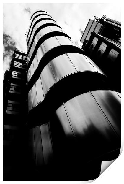 Lloyds Of London Building Print by David Pyatt