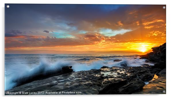 La Salida Del Sol Acrylic by Mark Lucey