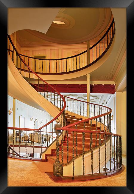 Staircase hallway and landing Framed Print by Arfabita  