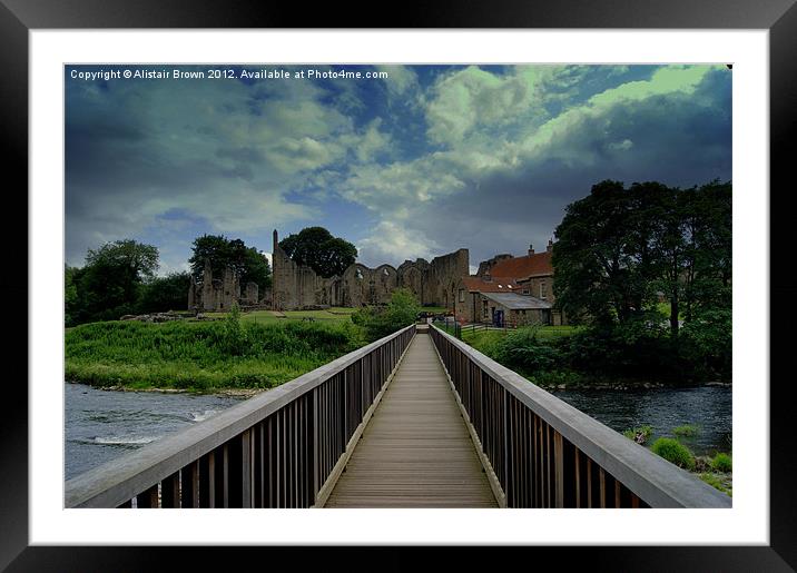 Finchale Priory Durham Framed Mounted Print by Ali Brown