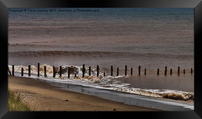 North Sea Defence Framed Print by Trevor Kersley RIP