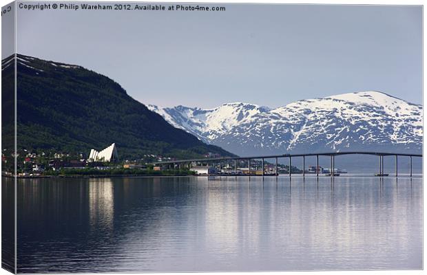 Arctic Cathedral Tromso Norway Canvas Print by Phil Wareham
