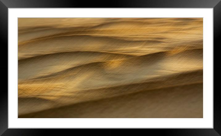 Shifting Sand Framed Mounted Print by Judy Andrews