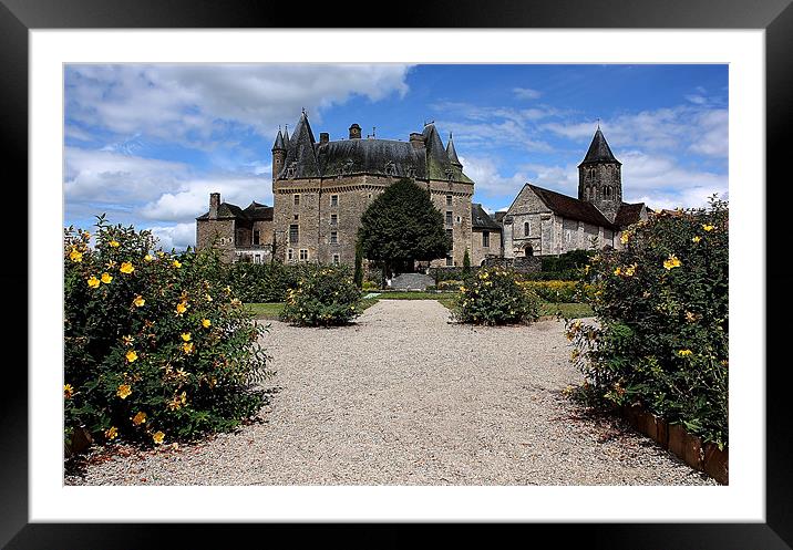 Enchanting Juhmillac Chateau Vista Framed Mounted Print by Graham Parry